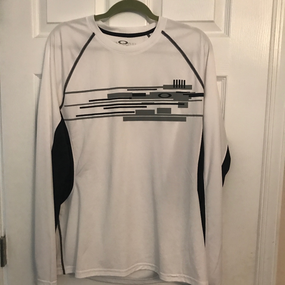 Oakley White Mens Longsleeve Shirt Sz L